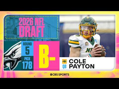 Eagles select Cole Payton in Fifth Round, No. 178 overall | 2026 NFL Draft Grades & Reaction