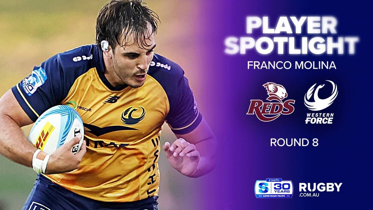 Franco Molina shows his strength to the Queensland Reds 💪 | Super Rugby Highlights