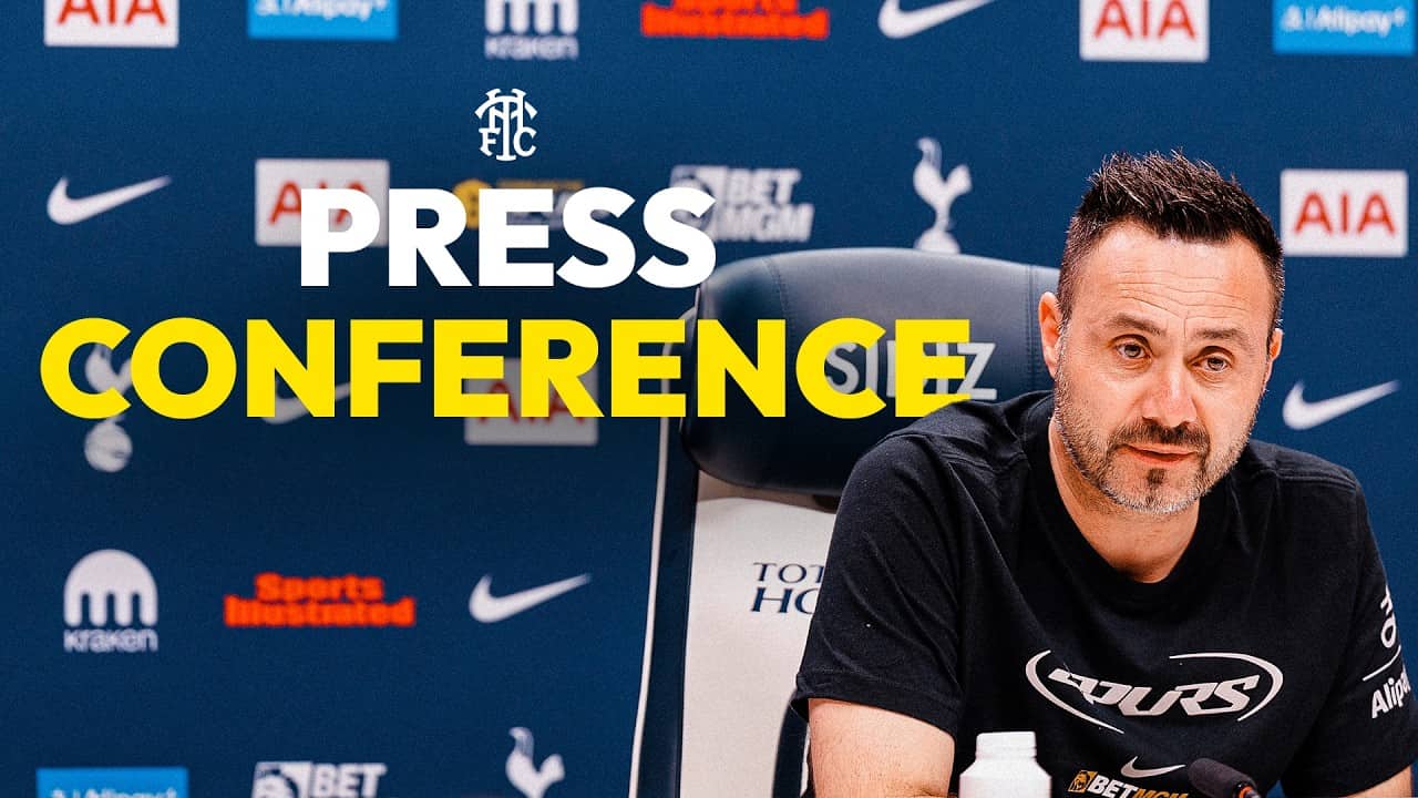 Roberto De Zerbi’s first press conference as Tottenham Hotspur Head Coach | Sunderland v Spurs