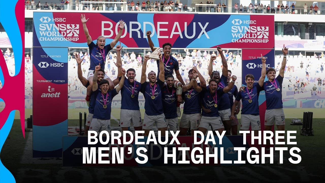 HISTORY for Les Bleues 🇫🇷 | HSBC SVNS Bordeaux 2026 | Day Three Men's Highlights