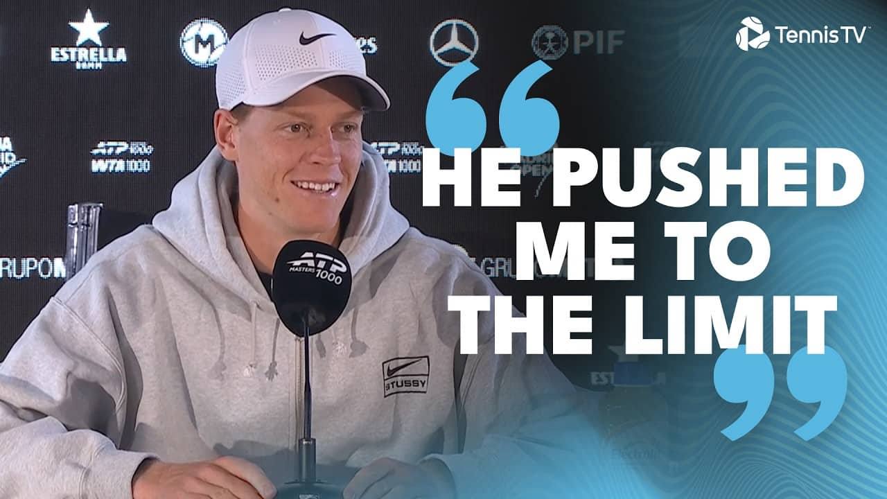Jannik Sinner Reacts To Victory Over Rafael Jodar | Madrid 2026