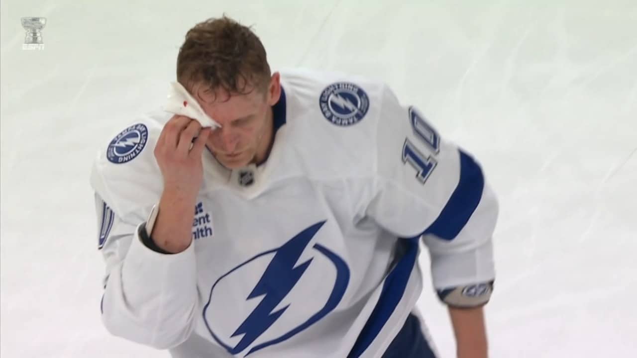 Scrum Ensues After Corey Perry Is Cut Open By Jayden Struble