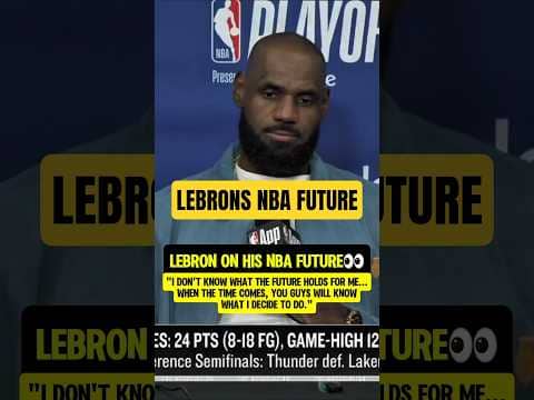 LeBron discusses his NBA FUTURE👀