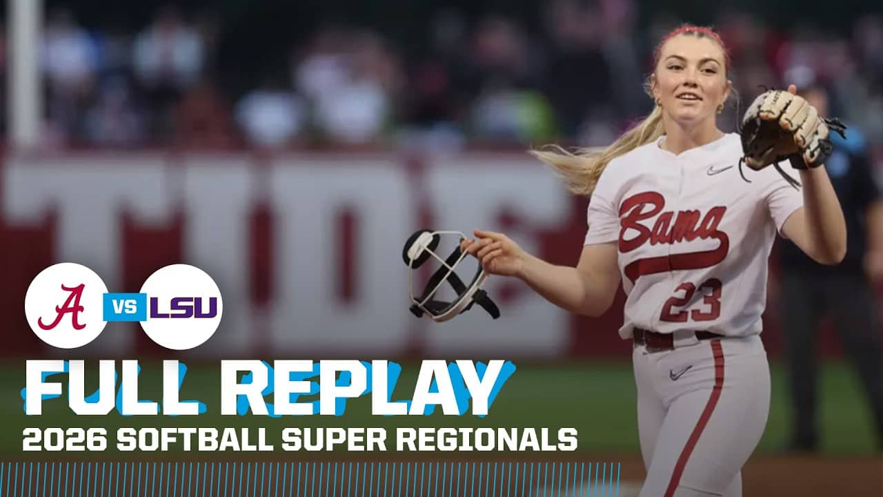 Alabama vs. LSU: 2026 NCAA softball Super Regional Game 1 | FULL REPLAY