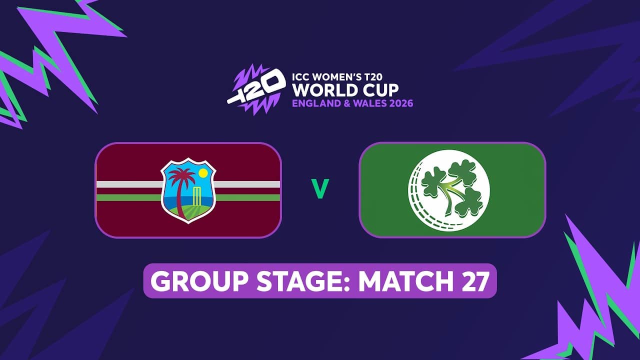 ICC Women's T20 World Cup 2026: West Indies vs Ireland(English) #t20worldcup