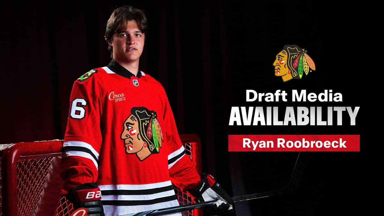 "It's an honor" Ryan Roobroeck Draft Media Availability | Chicago Blackhawks