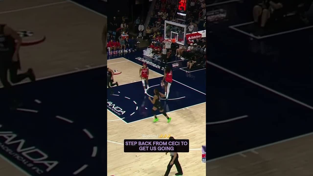 Ceci's Step-Back Gets Us Rolling. 🔥 #goldenstatevalkyries #wnba #shorts