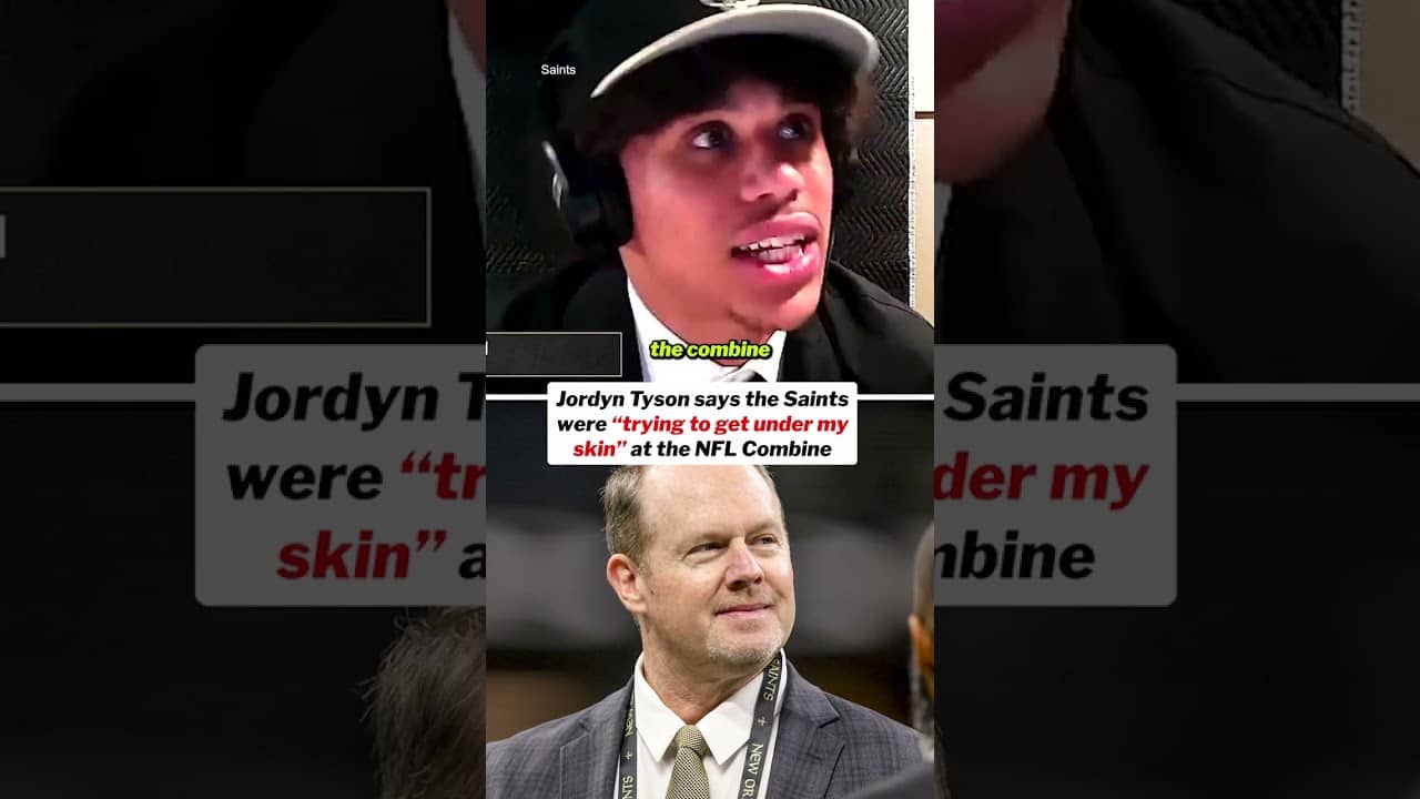 Saints front office out here playing mind games #jordyntyson #saints #nfldraft