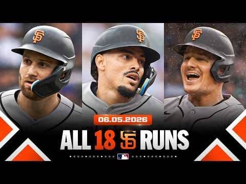 Matt Chapman, Willy Adames and Casey Schmitt ALL homer TWICE as Giants explode for 18 runs! 🤯