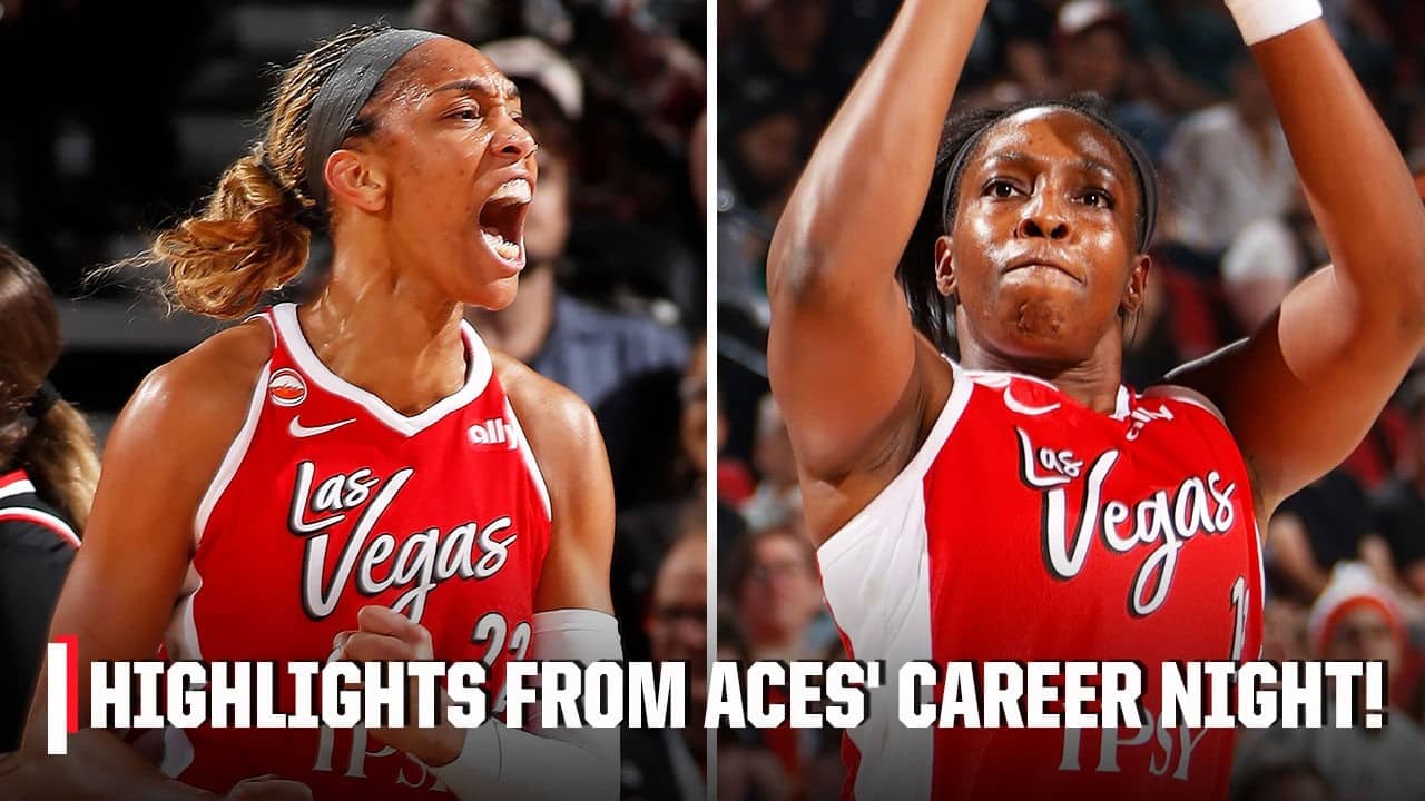A'ja Wilson scores 32 PTS, Chelsea Gray sets NEW CAREER HIGH 9 3PM in Aces' win 🔥 | WNBA on ESPN