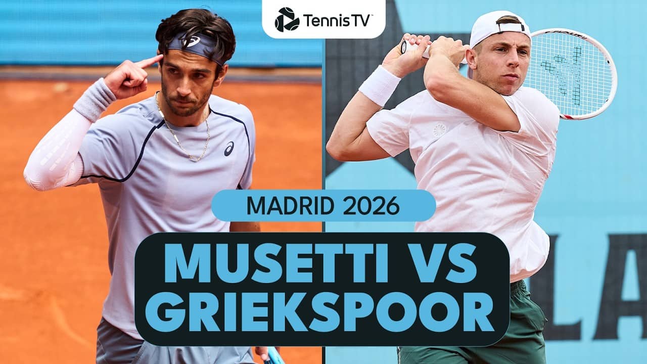 Lorenzo Musetti vs Tallon Griekspoor Entertaining Clash | Madrid 2026 Match Highlights