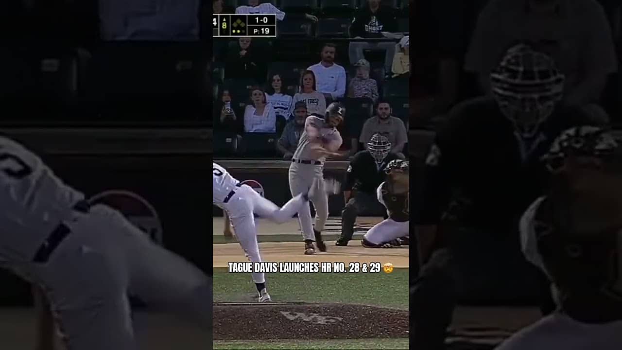 The Louisville slugger launched two homers to extend the single season record to 29 🔥 #baseball
