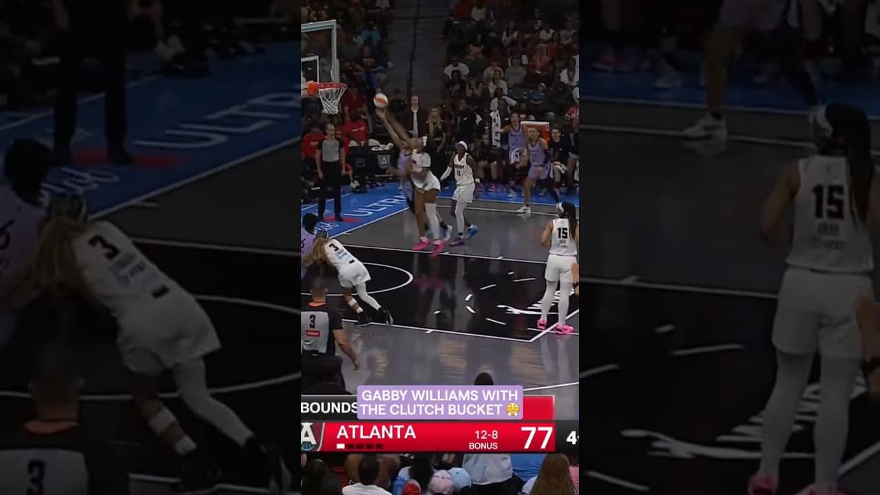 Gabby Williams Delivers in the Clutch! 🔥😤 #wnba #goldenstatevalkyries #shorts