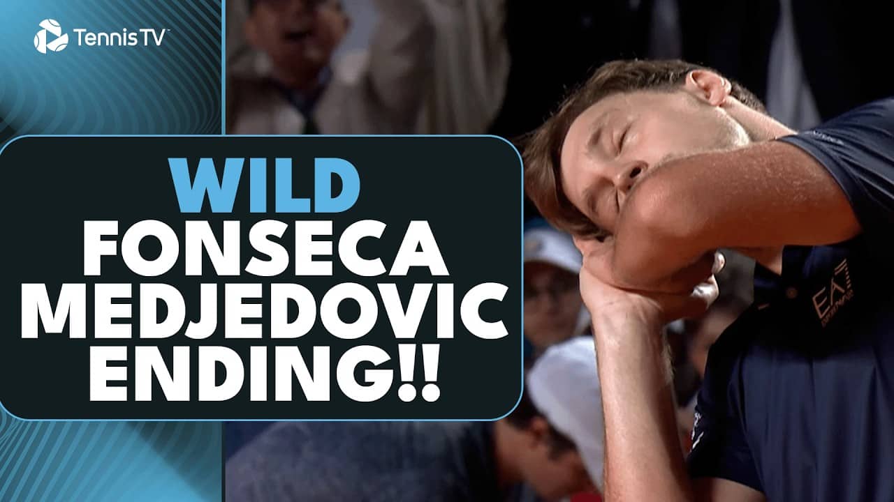 WILD Joao Fonseca vs Hamad Medjedovic Ending!!! | Rome 2026