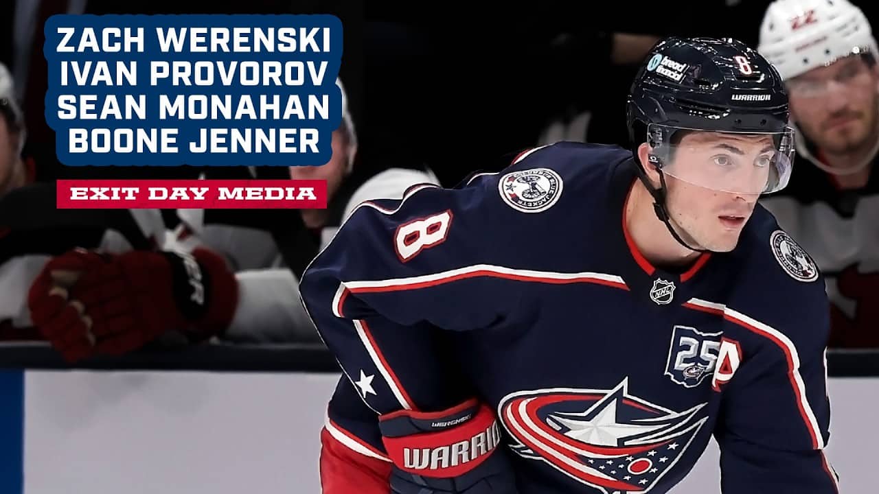 Hear from Zach Werenski, Ivan Provorov, Sean Monahan and Boone Jenner from Exit Day