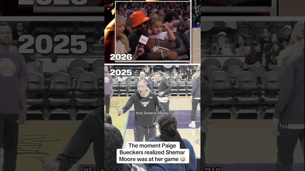 Shemar Moore and his daughter always show love to Paige Bueckers in LA 👏 (📺 ION, 📹 roxc/TT)