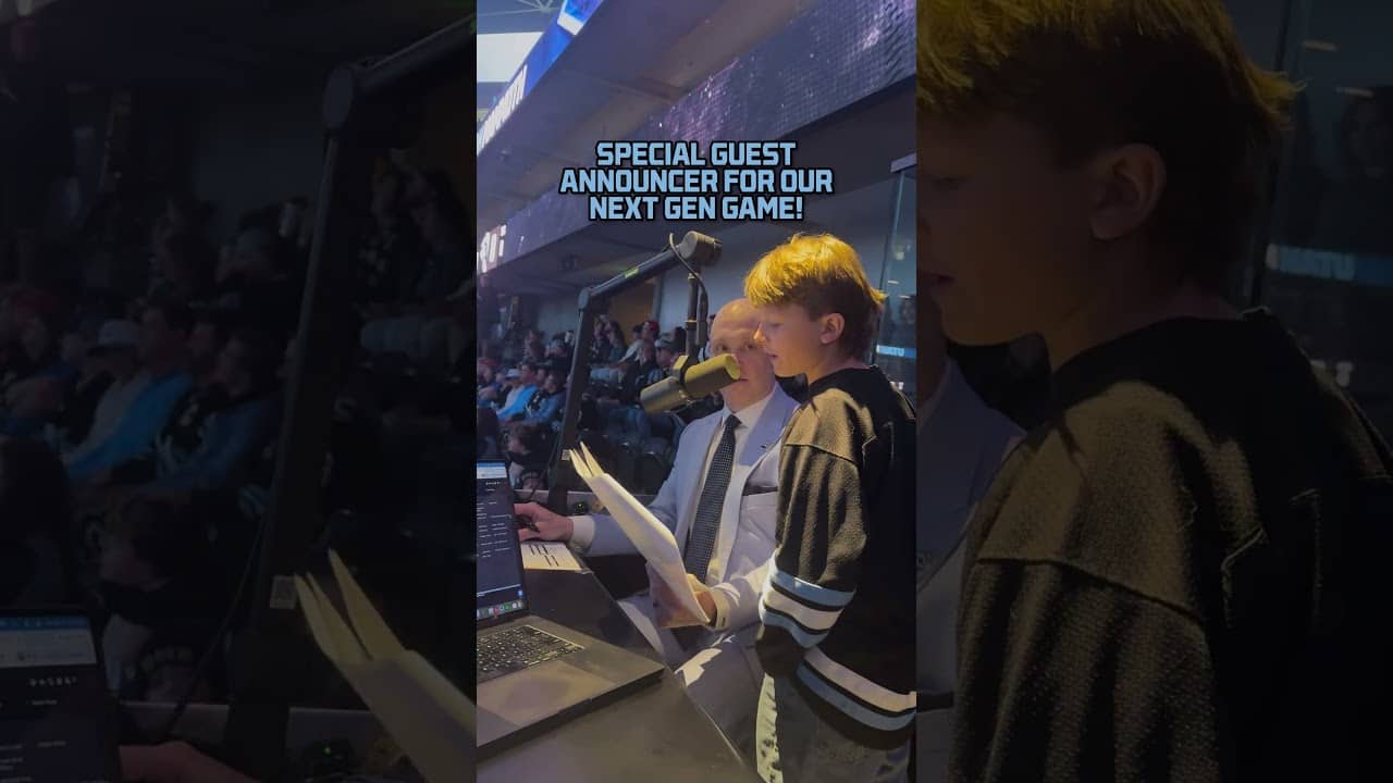 Had a special guest PA announcer help us out! 🎙️