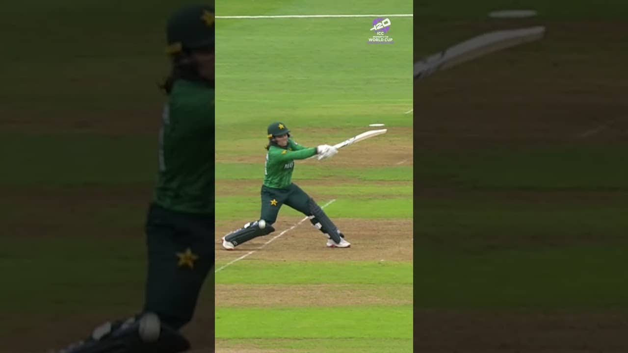 Fatima Sana thought she could sneak a run but the ball had different plans 😂