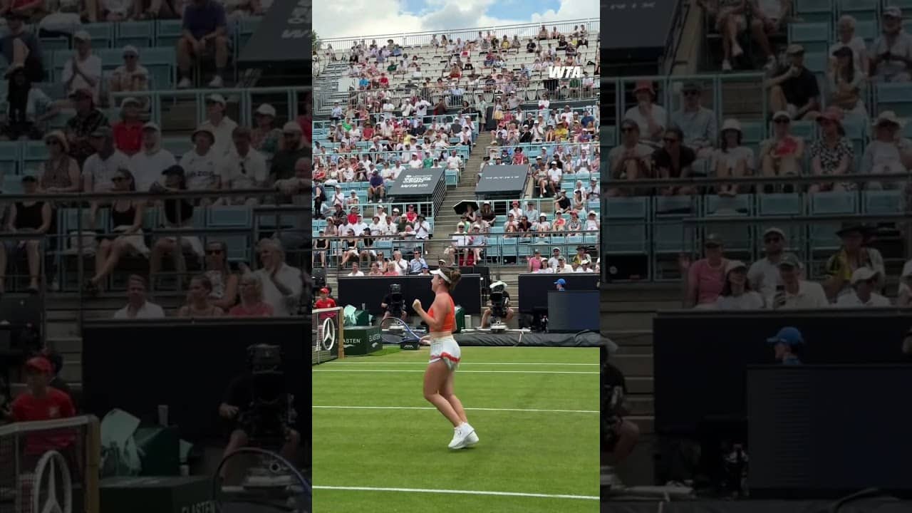 Linda Noskova races into the semifinals, equaling her career best on grass! #wta #tennis #berlin