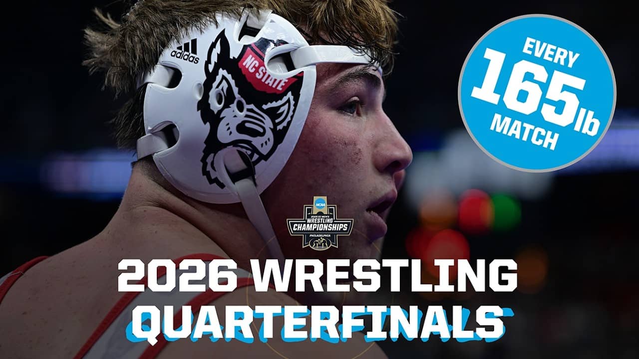All four 165 lb matches - 2026 NCAA wrestling quarterfinals