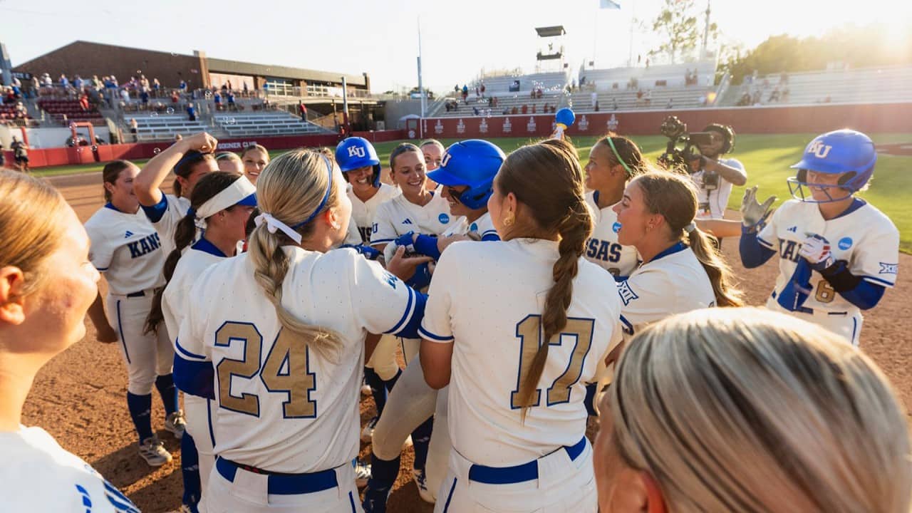 Kansas beats Michigan with 8th inning walk-off in NCAA softball regionals