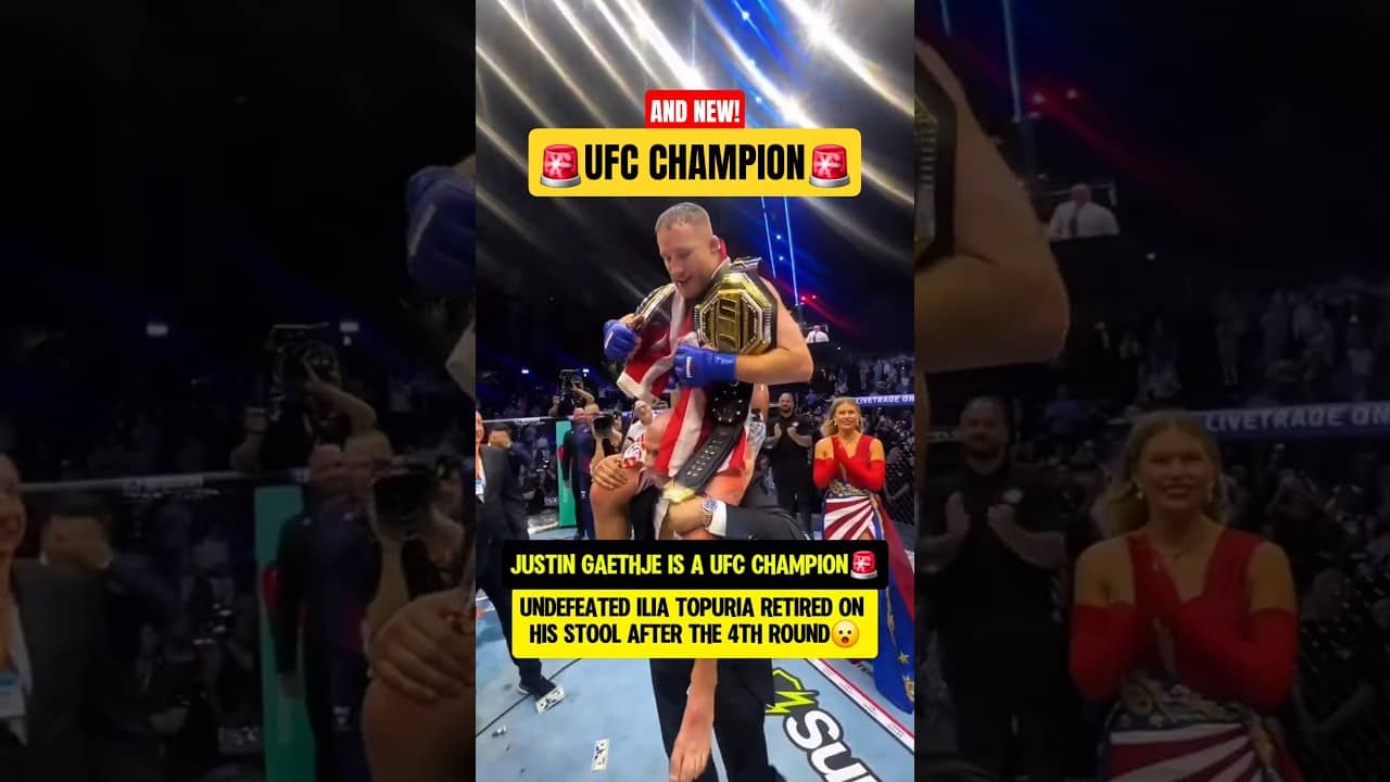 JUSTIN GAETHJE IS A UFC CHAMPION!🚨