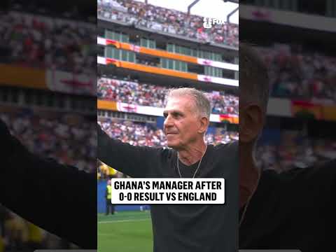 Manager Carlos Queiroz salutes the Ghana fans for their support at Boston Stadium 🇬🇭