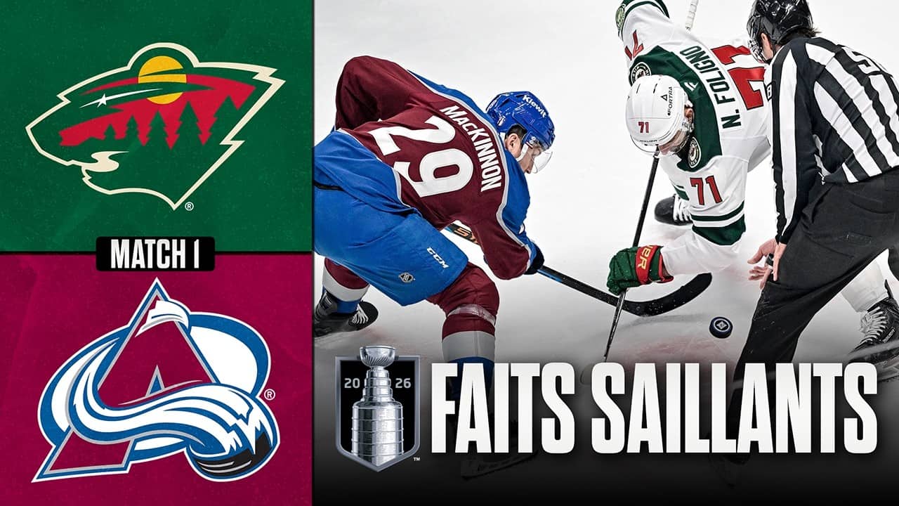 Wild vs Avalanche, match no 1 | 03/05/26 | Faits saillants