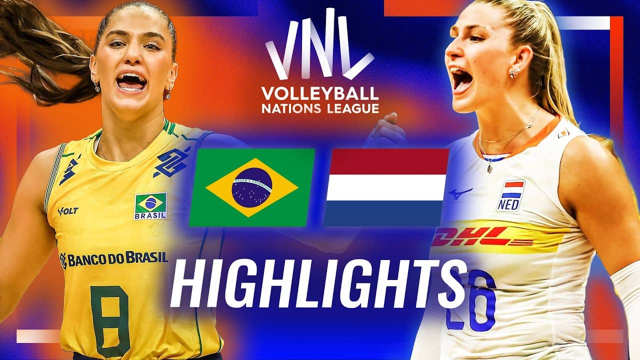 Brazil 🇧🇷 vs. Netherlands 🇳🇱 - Highlights | Week 1 | Women's VNL 2026