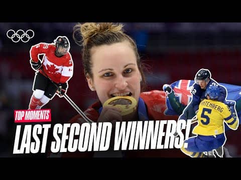 🏒❄️ Coming in Clutch! 🥶⌛️ | Late Ice Hockey Goals at the Winter Olympics | Top Moments