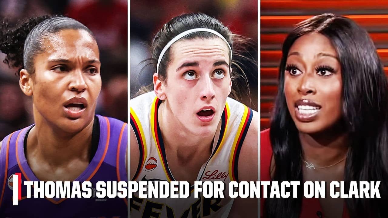 REACTION to Alyssa Thomas being suspended for 'reckless contact' on Caitlin Clark 👀 | WNBA Countdown