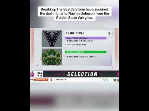 The Valkyries trade draft rights to Flau’jae Johnson to the Storm