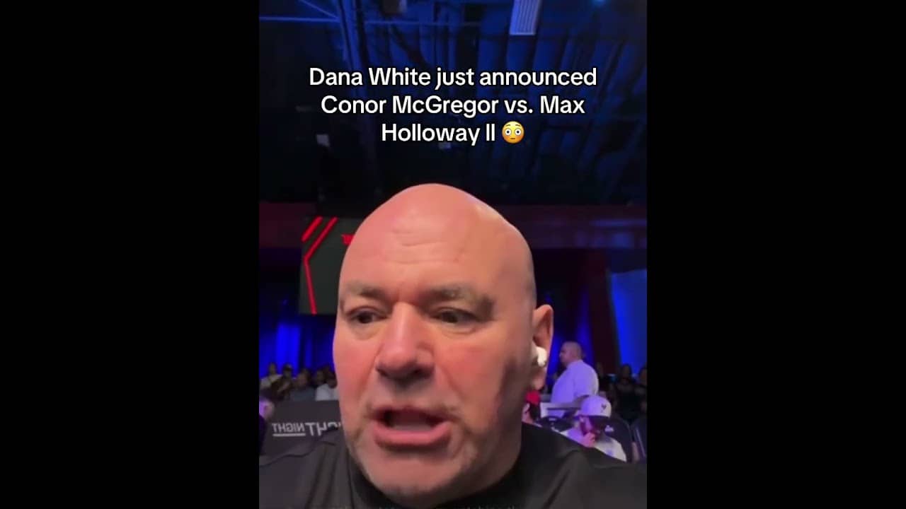 Conor McGregor vs. Max Holloway II at UFC 329 🤯 (via danawhite/IG)