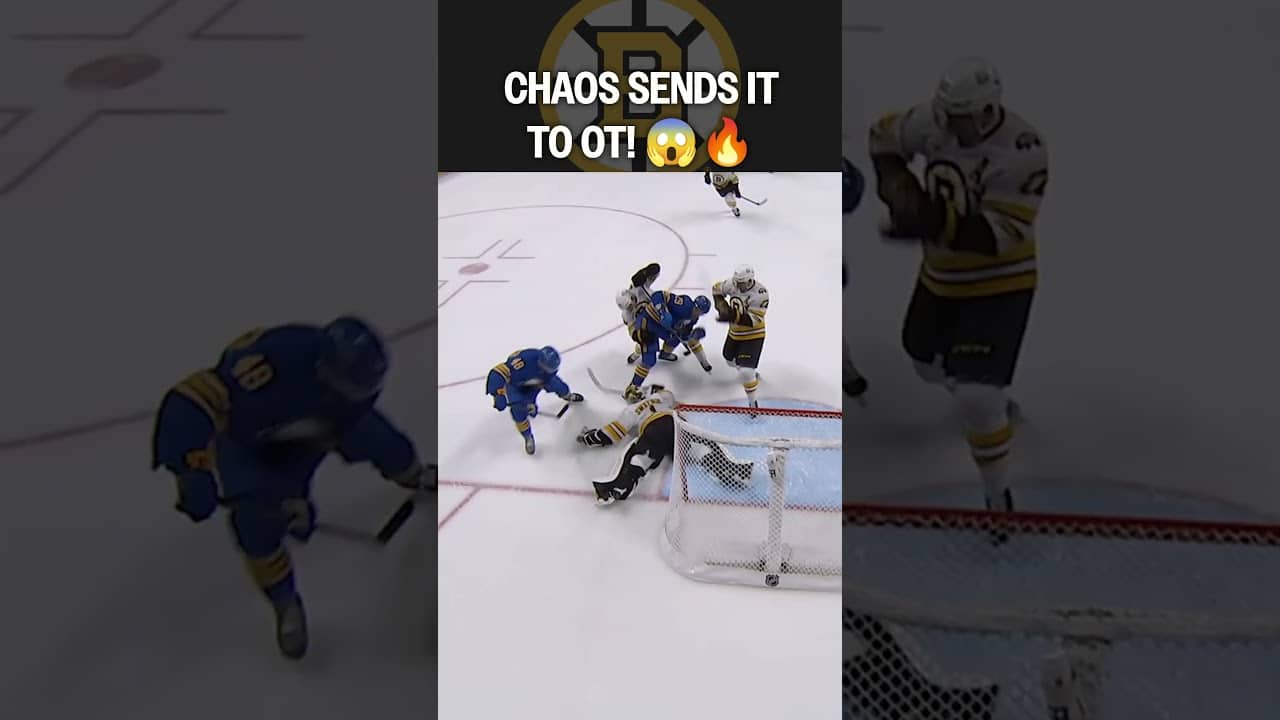 Save of the Game Swayman Forces OT 🧱🔥
