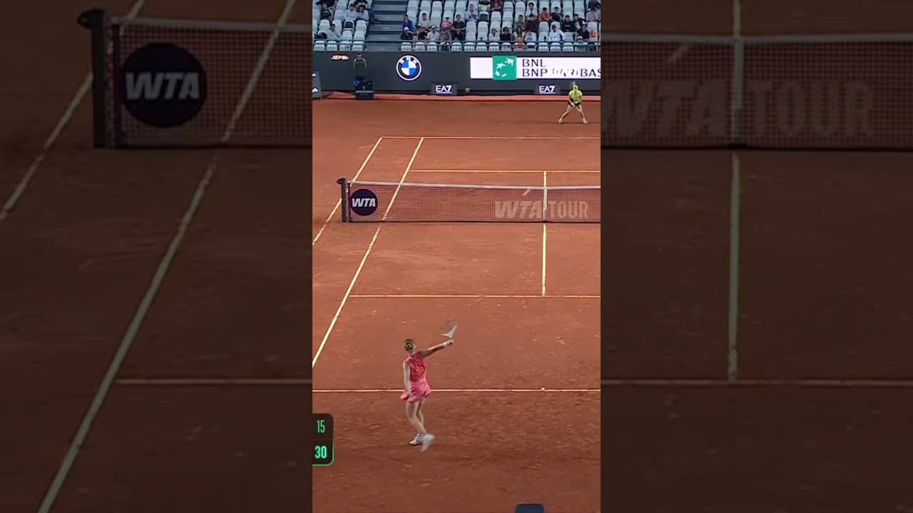 Viktorija Golubic is making her name known in Rome! 👏#WTA #IBI26 #ViktorijaGolubic