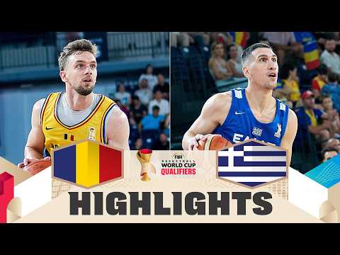Romania 🇷🇴 v Greece 🇬🇷 | Highlights | FIBA Basketball World Cup 2027 European Qualifiers