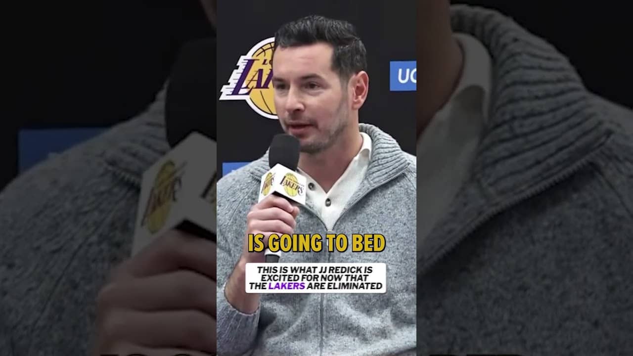 Coach is looking forward to this 🤣 💤 #nba #nbaplayoffs #lakers #jjredick