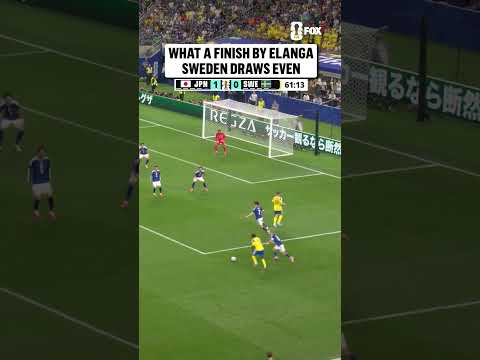 AN ABSOLUTE BEAUTY! Anthony Elanga provides the quick response to equalize for Sweden!