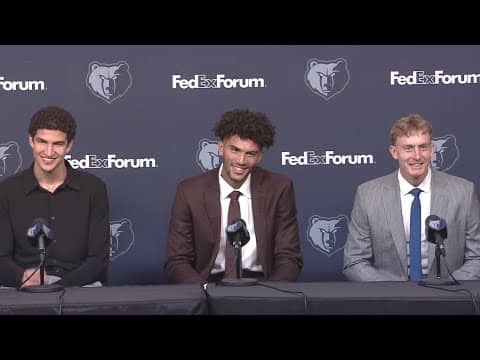 Cam Boozer, Karim López, & Richie Saunders FULL Memphis Grizzlies Introductory Press Conference