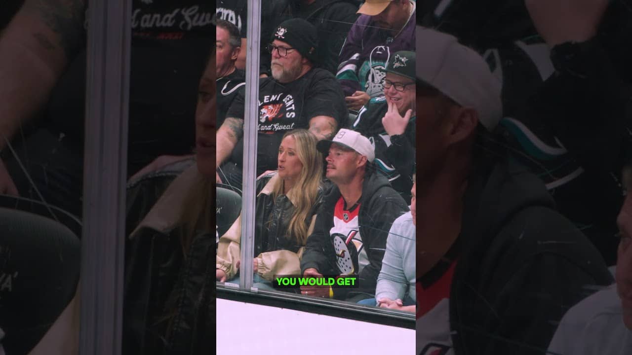 Mic'd up: Joe Kelly at the Ducks game ⚾️🏒