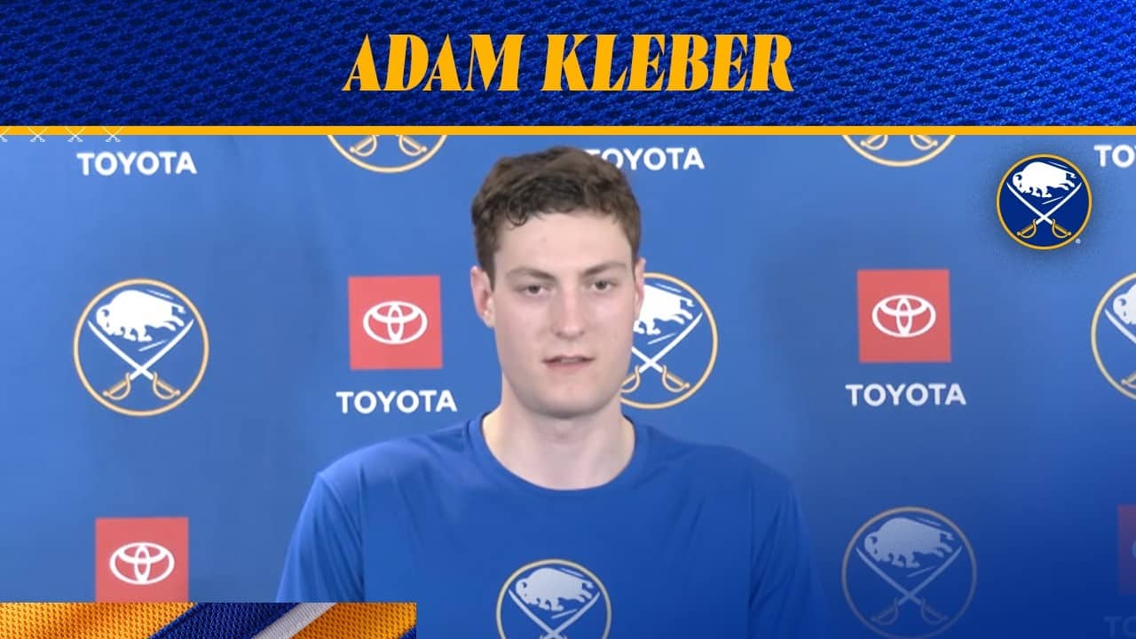 "It's Really Exciting" | Adam Kleber After Day One Of Development Camp | Buffalo Sabres