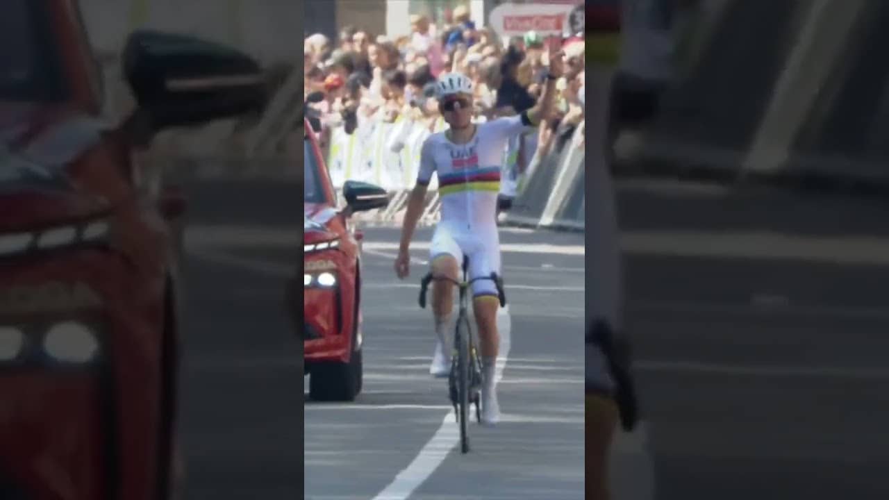 Tadej Pogacar wraps up his Spring in style 😎 He gets his FOURTH Liege-Bastogne-Liege title  👏