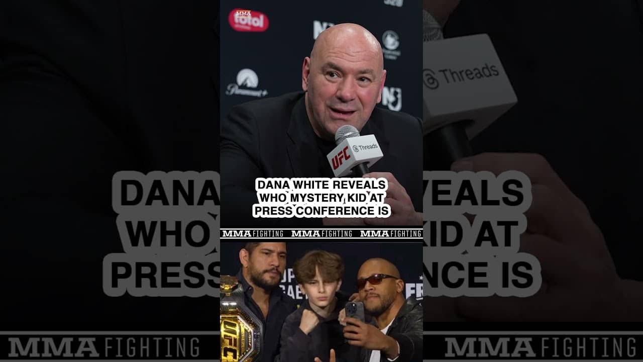 Dana White REVEALS who mystery kid was at UFC White House press conference - MMA Fighting