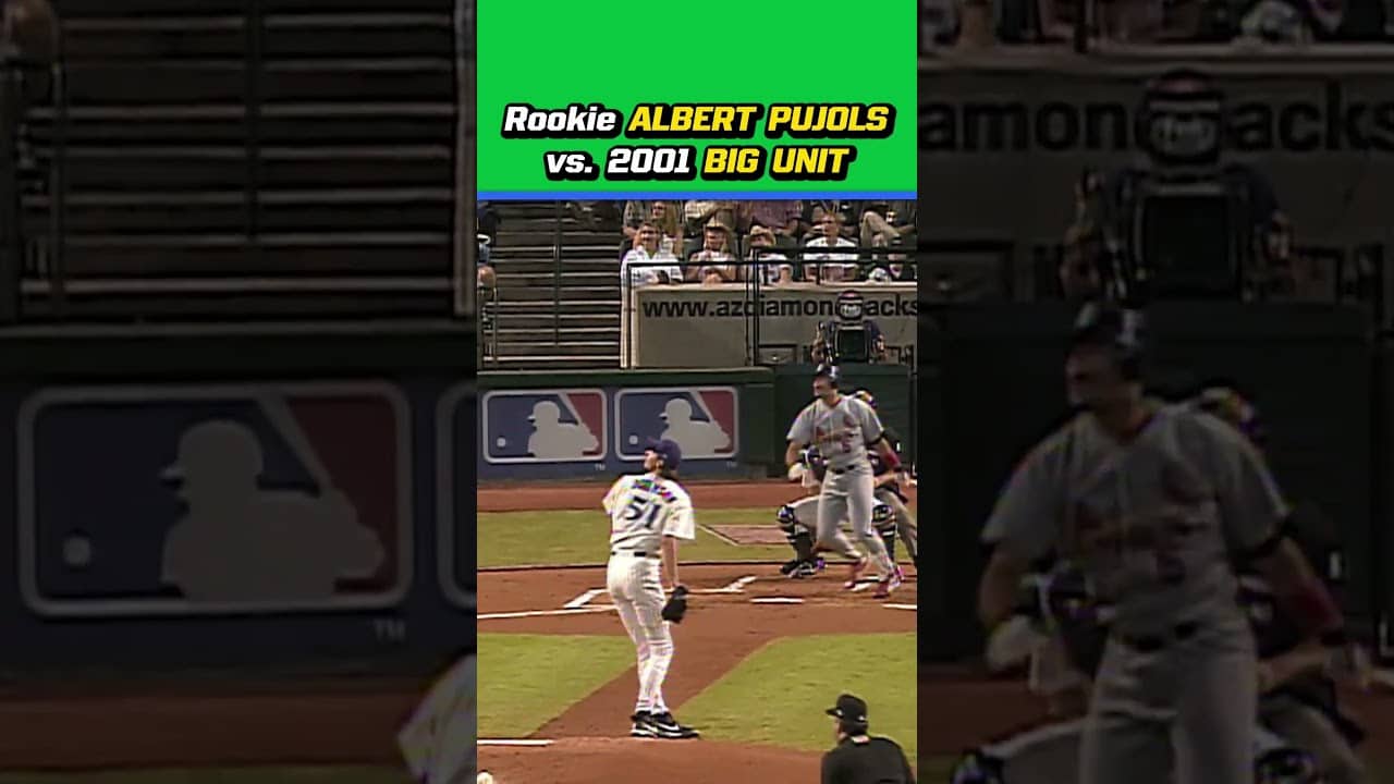 Young Albert was unfazed by Peak Randy Johnson!