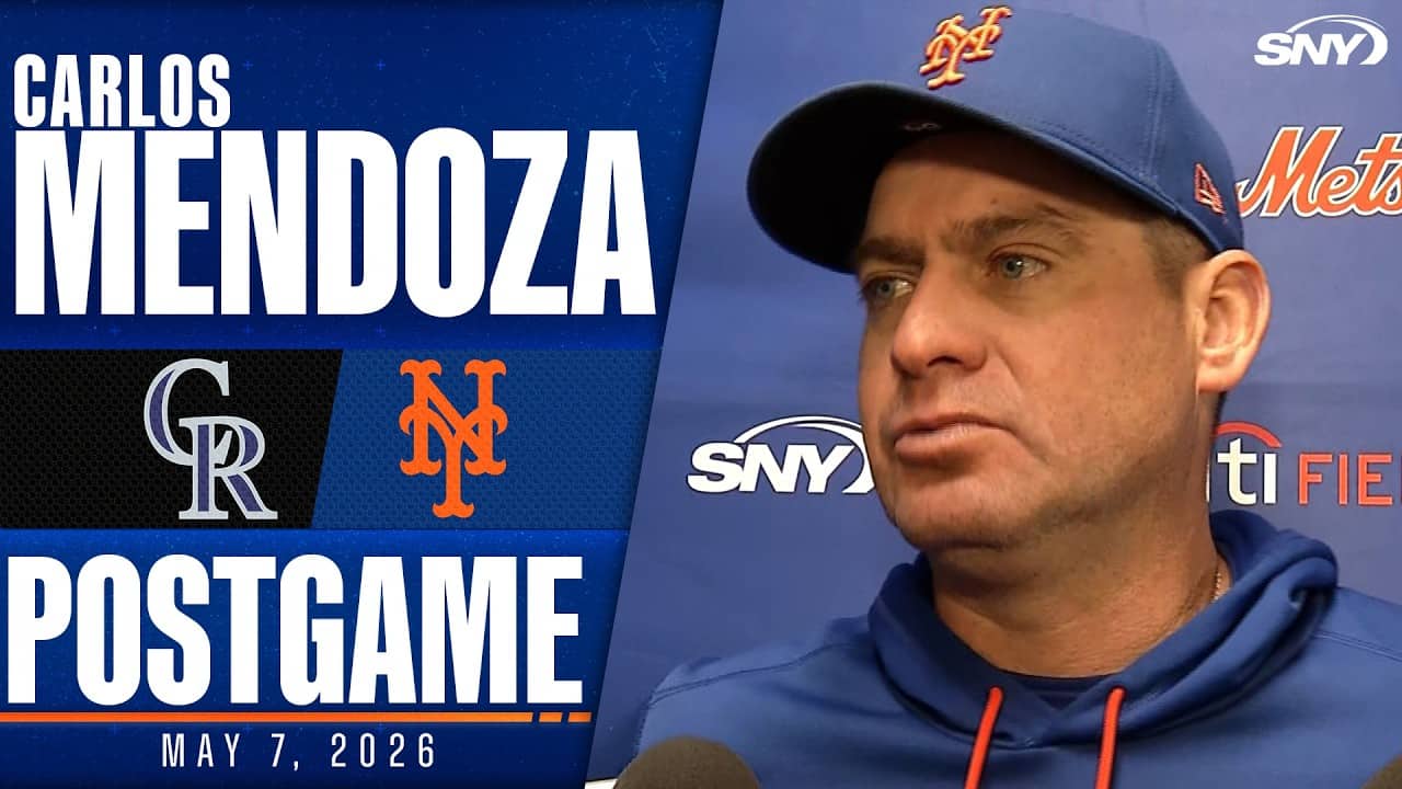 Carlos Mendoza talks bullpen meltdown in Mets' 6-2 loss to Rockies