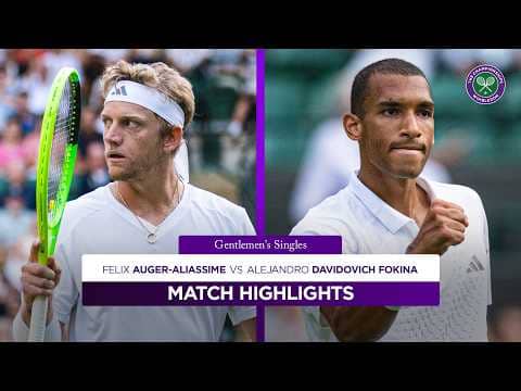 INSTANT CLASSIC! | Felix Auger-Aliassime v Alejandro Davidovich Fokina | Highlights | Wimbledon 2026