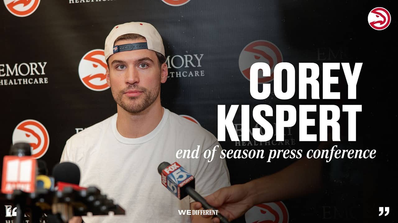 Corey Kispert Atlanta Hawks End of Season Press Conference