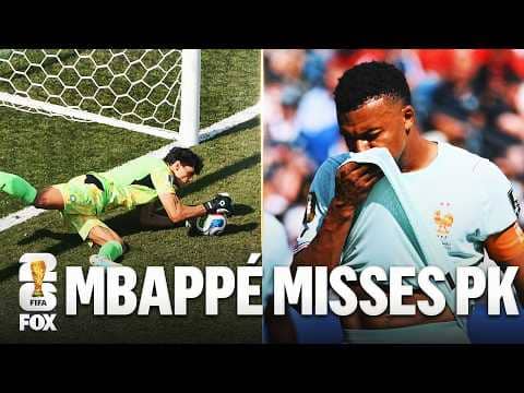 Kylian Mbappé DENIED from the Spot 😱 Morocco's Yassine Bounou makes SAVE to keep game scoreless