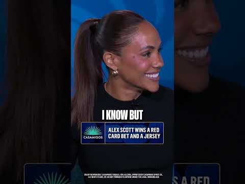 Alex Scott won a jersey AND TEQUILA? What a bet.
