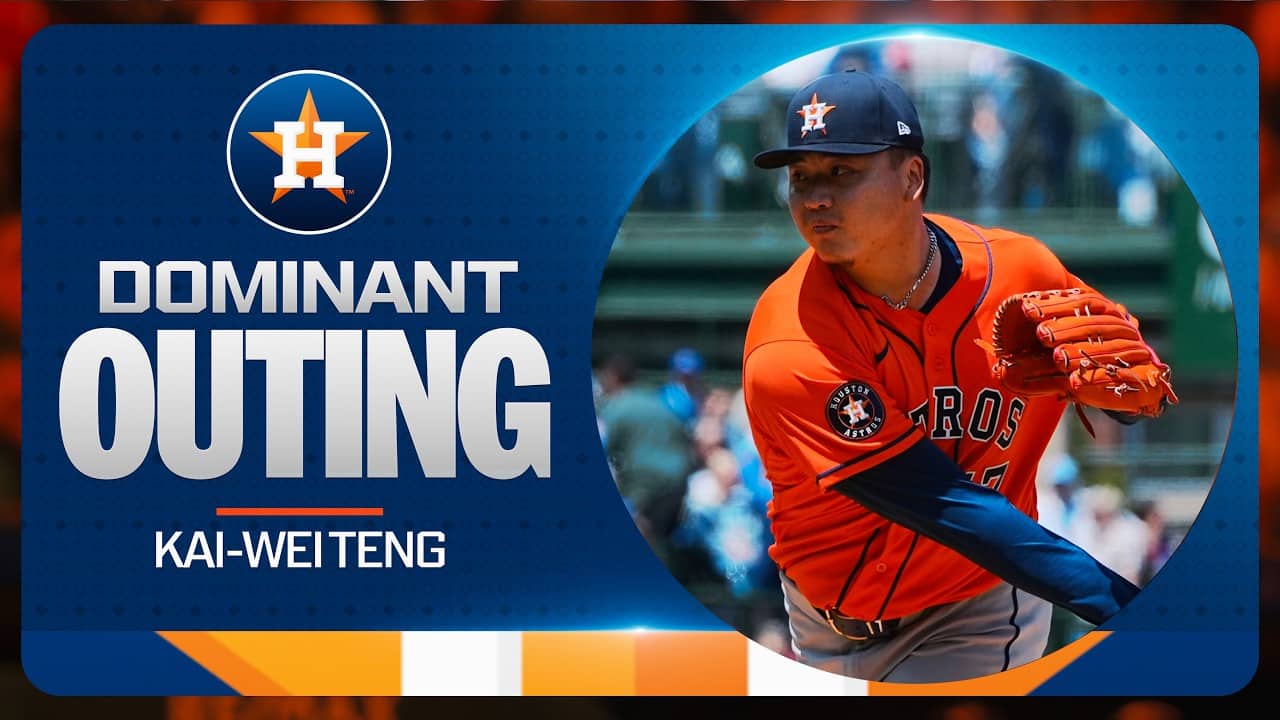 Kai-Wei Teng pitches a GEM for the Astros! 💎 (Six SHUTOUT innings against the Cubs 😤)